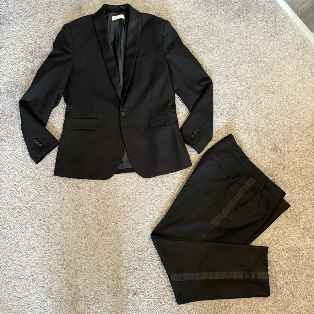 Black Suit and Tie